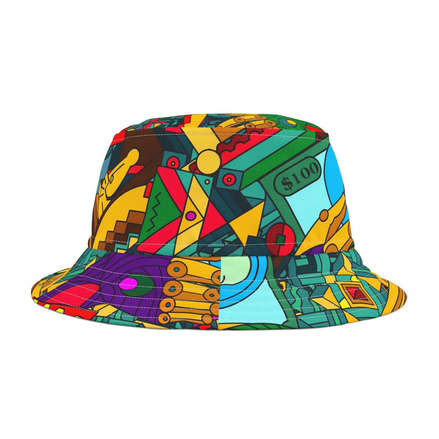 Bucket Hat Flamingo Dollar Cotton