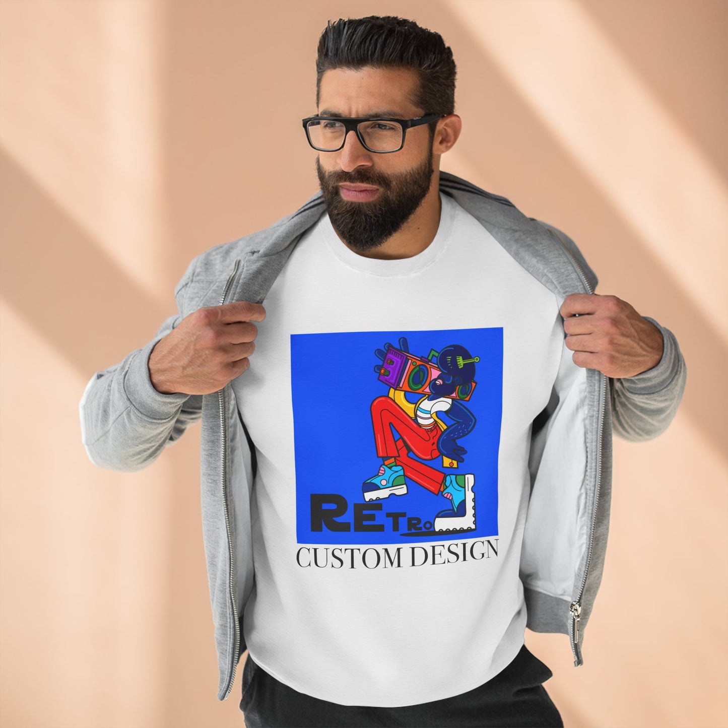 RETRO Custom Unisex Sweatshirt - Personalised Cozy Gift