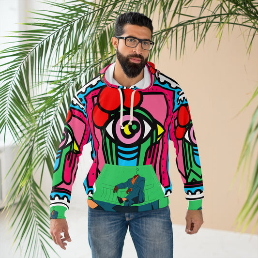 Colorful Stamp Artistic Unisex Pullover Hoodie