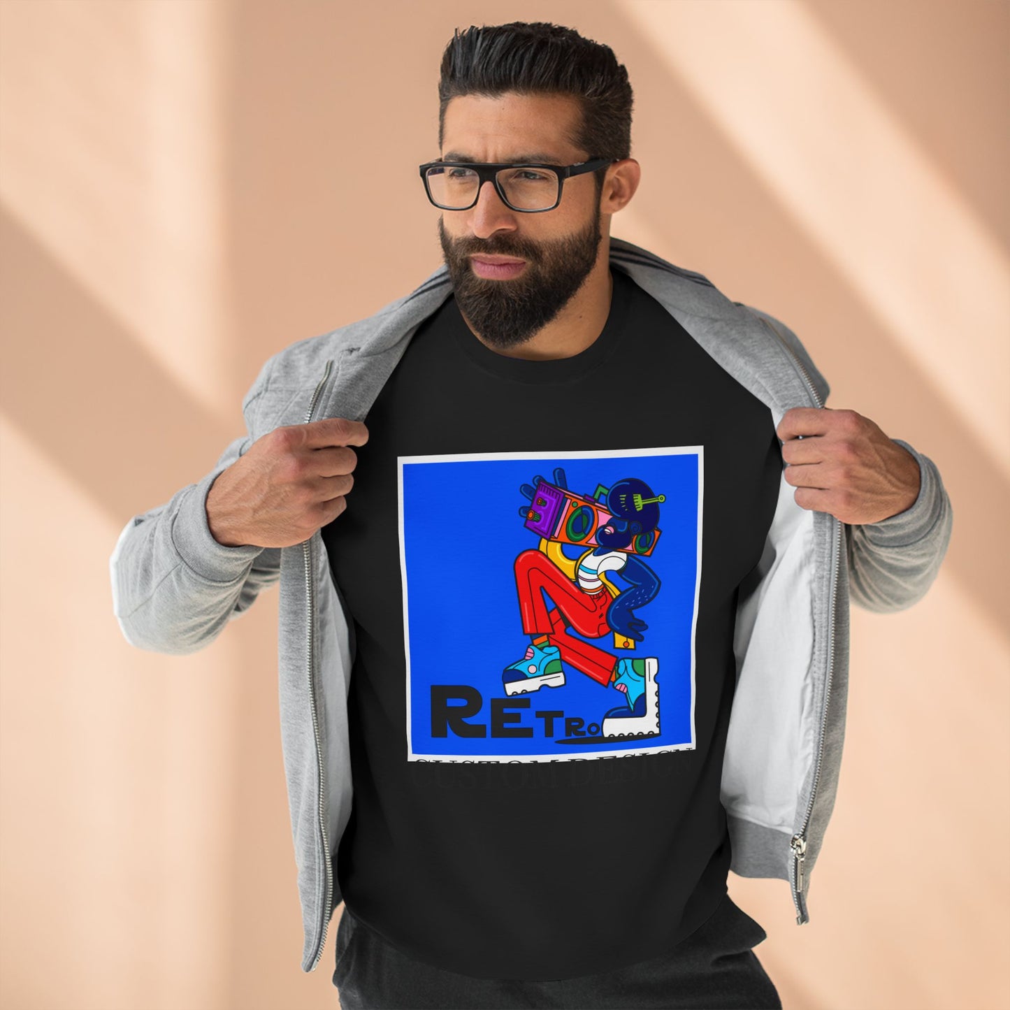 RETRO Custom Unisex Sweatshirt - Personalised Cozy Gift