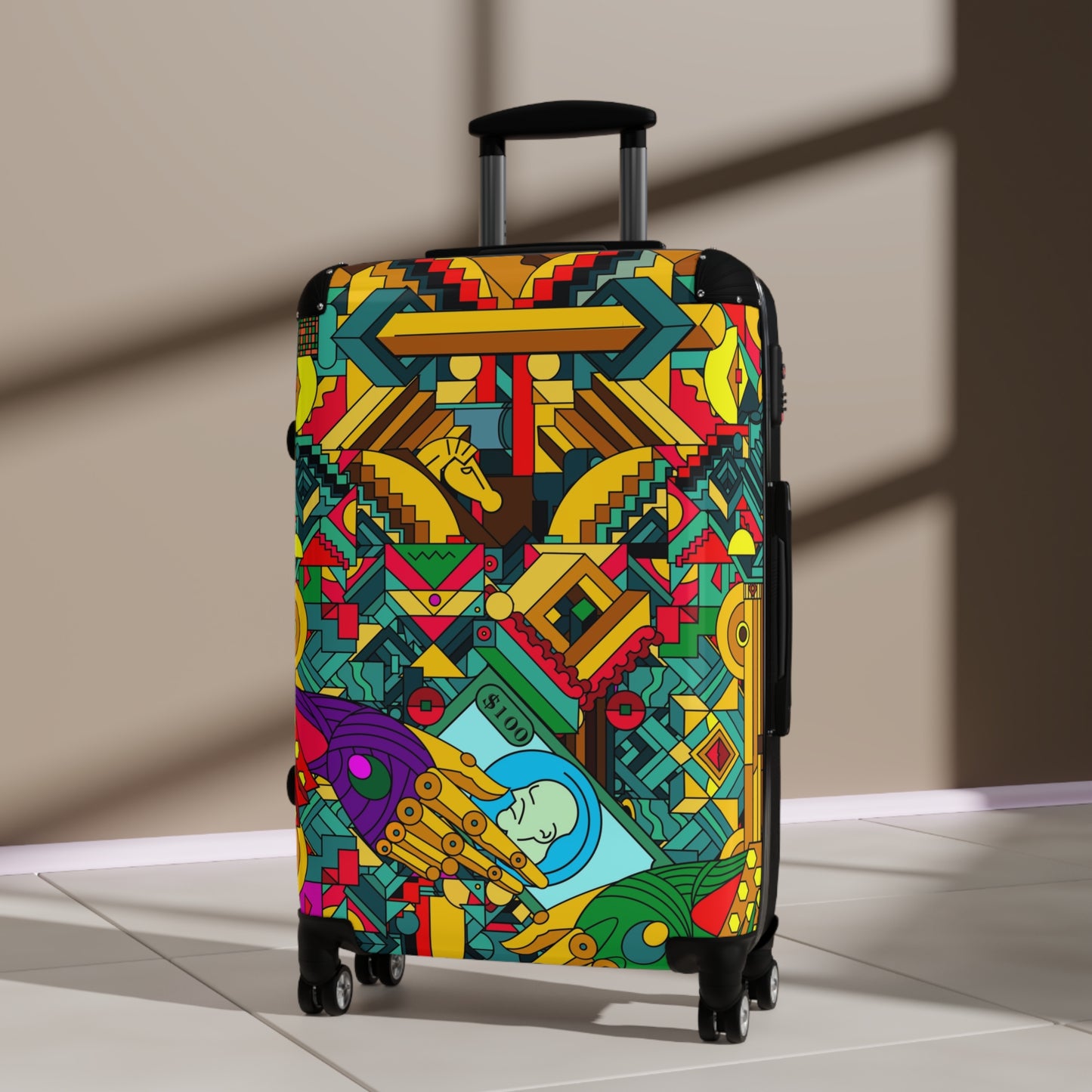 Artistic Travel Suitcases