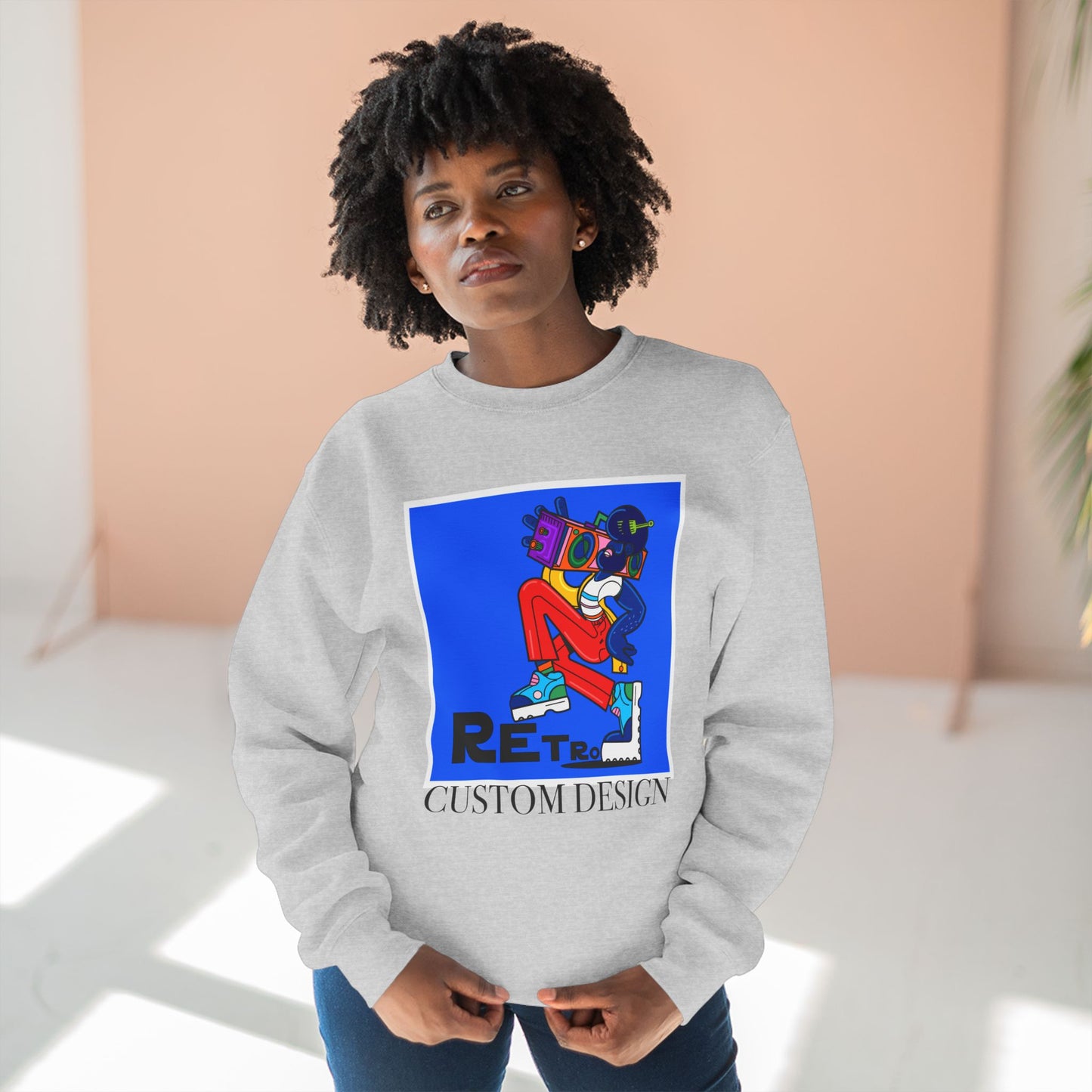 RETRO Custom Unisex Sweatshirt - Personalised Cozy Gift