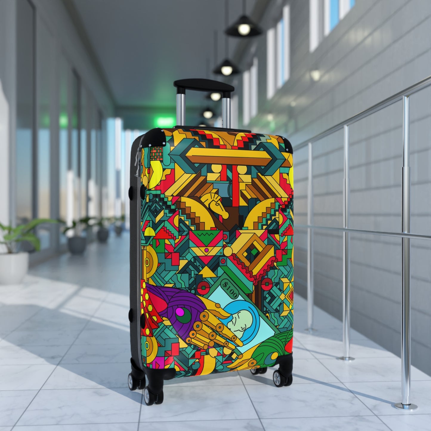 Artistic Travel Suitcases