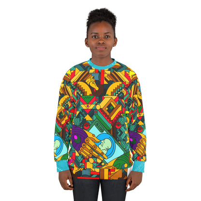 Vibrant Unisex Sweatshirt - Colorful Abstract Design