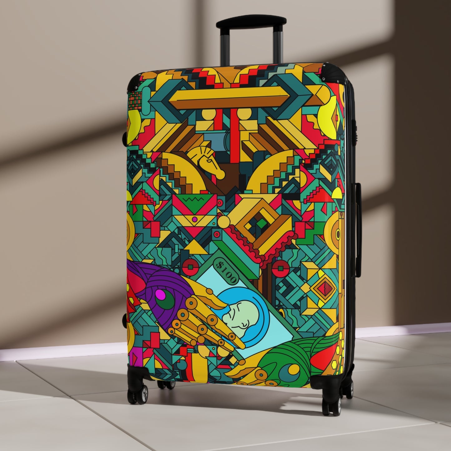 Artistic Travel Suitcases