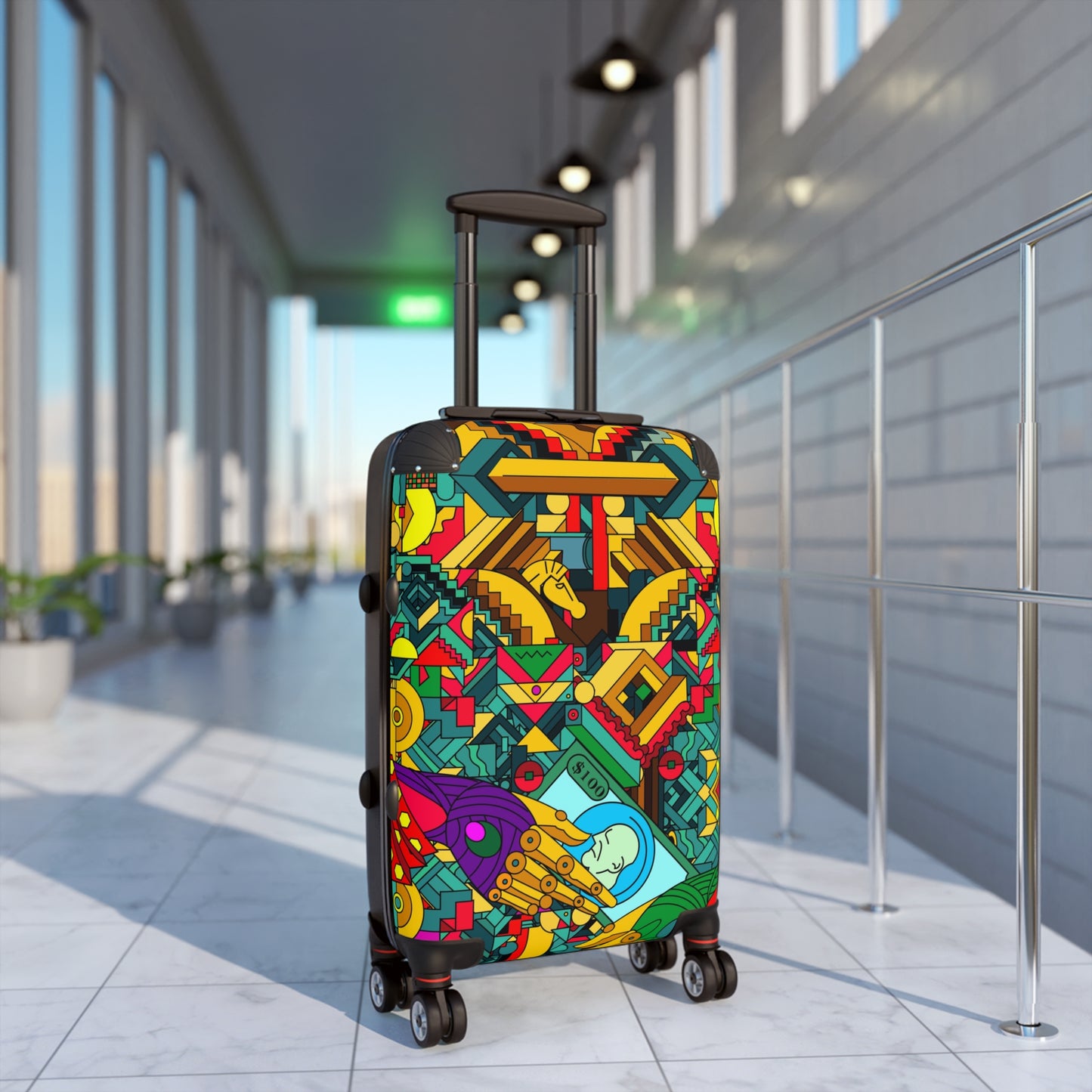 Artistic Travel Suitcases