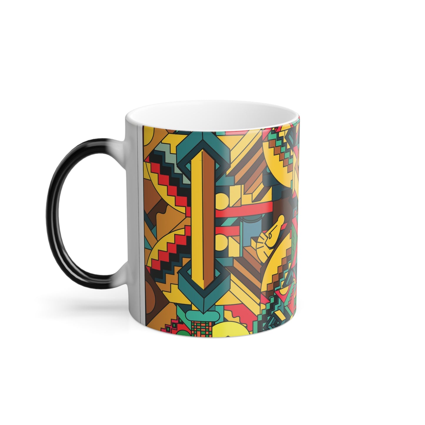 Colorful Morphing Coffee Mug - 11oz | Dynamic Kaleidoscope Design
