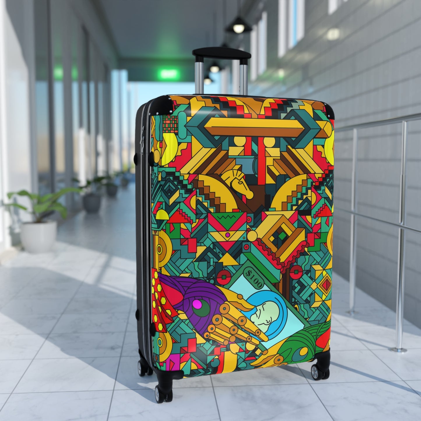 Artistic Travel Suitcases