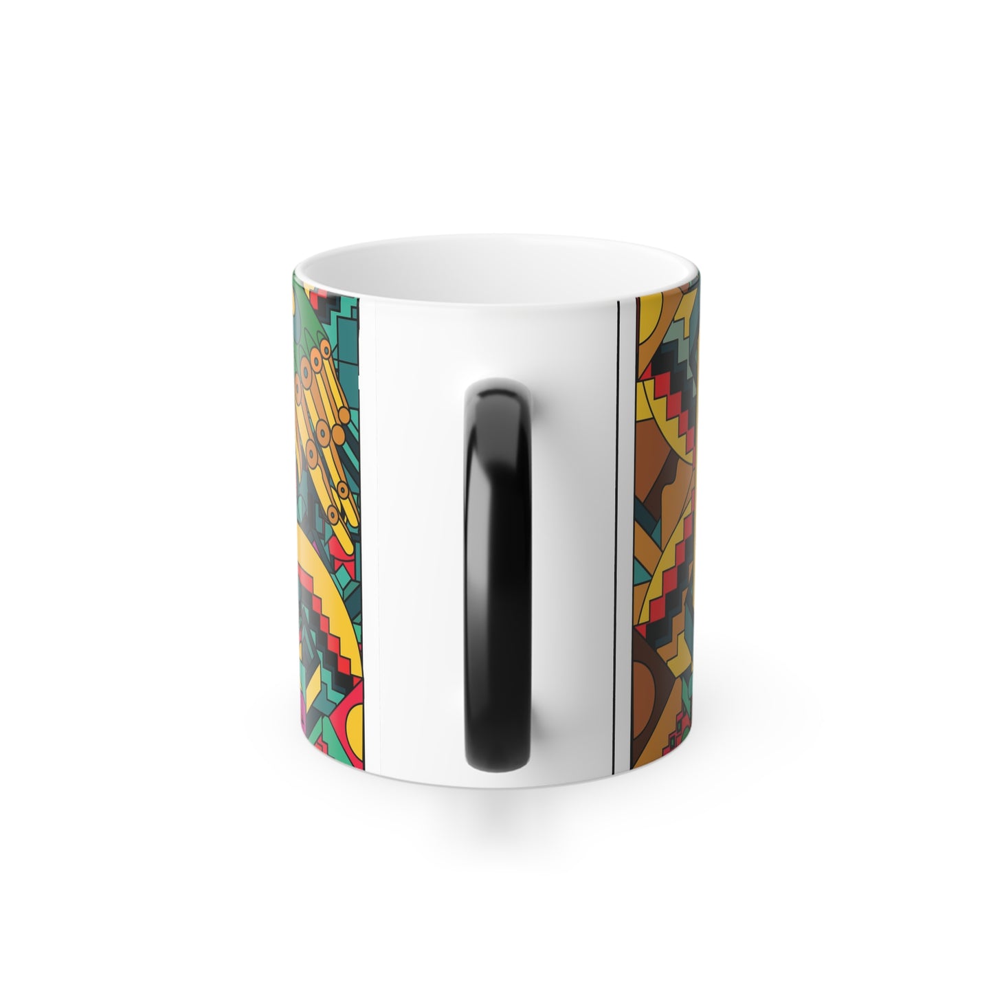 Colorful Morphing Coffee Mug - 11oz | Dynamic Kaleidoscope Design
