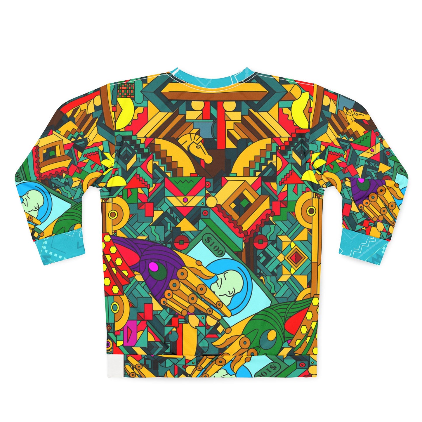 Vibrant Unisex Sweatshirt - Colorful Abstract Design