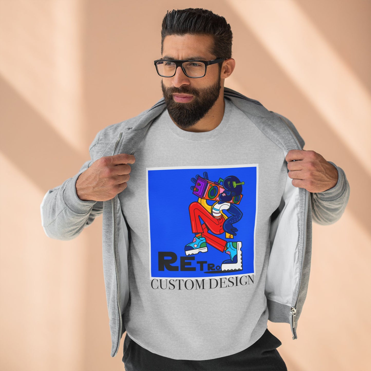 RETRO Custom Unisex Sweatshirt - Personalised Cozy Gift