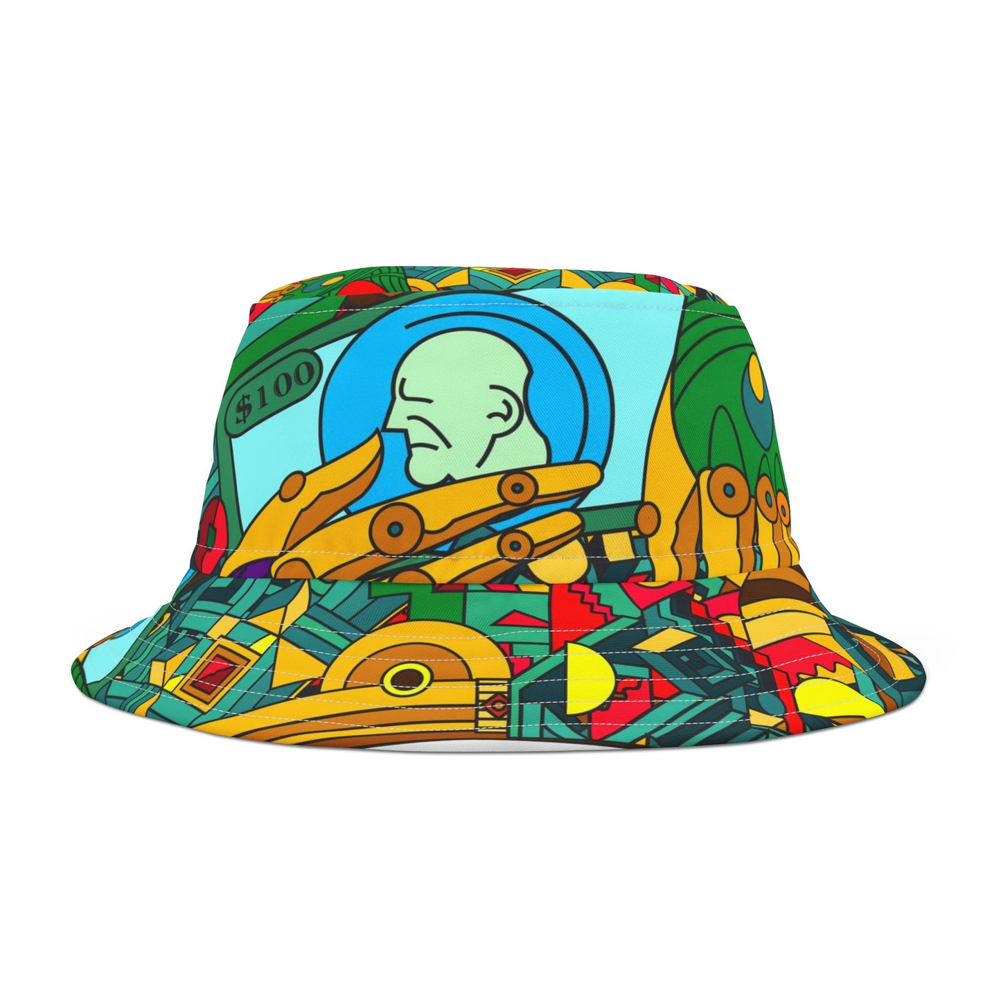 Bucket Hat Flamingo Dollar Cotton